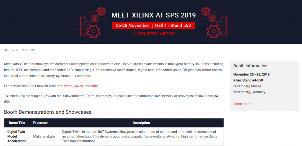 SPS Nuremberg 2019 Xilinx on site