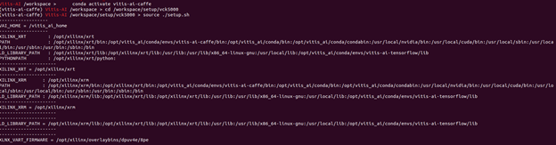 conda activate for VCK5000