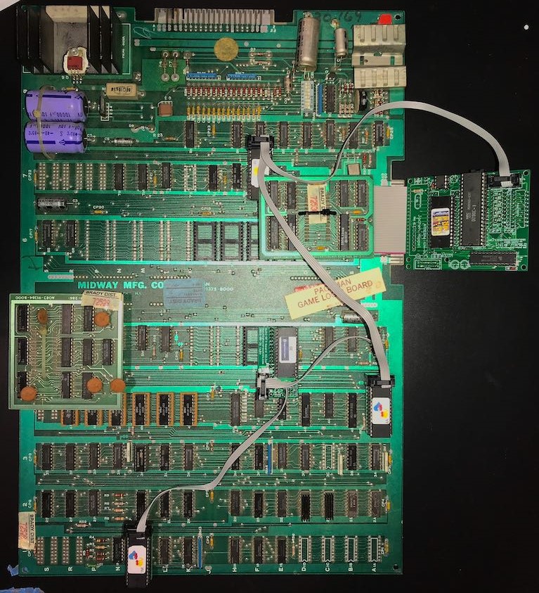 motherboard with cartridge pacman