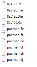 pacman rom sectors